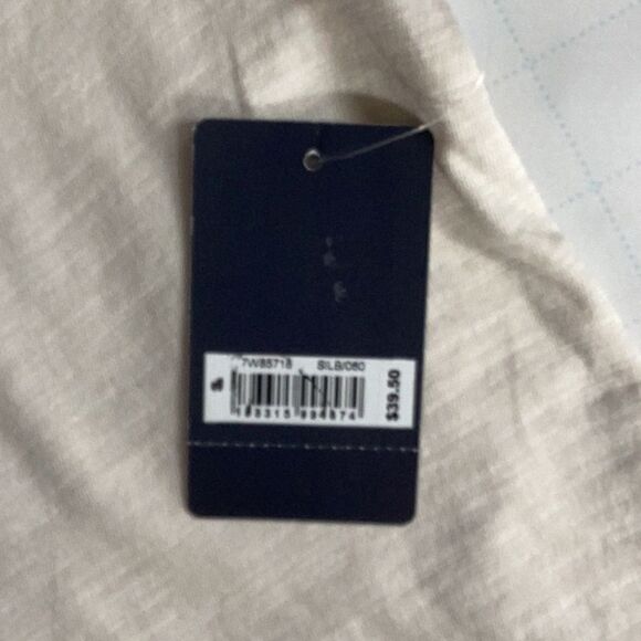 LUCKY BRAND NWT WOMENS T SHIRT OVERSIZED SMALL LIGHT YELLOW FLORAL PRINT - Picture 5 of 6